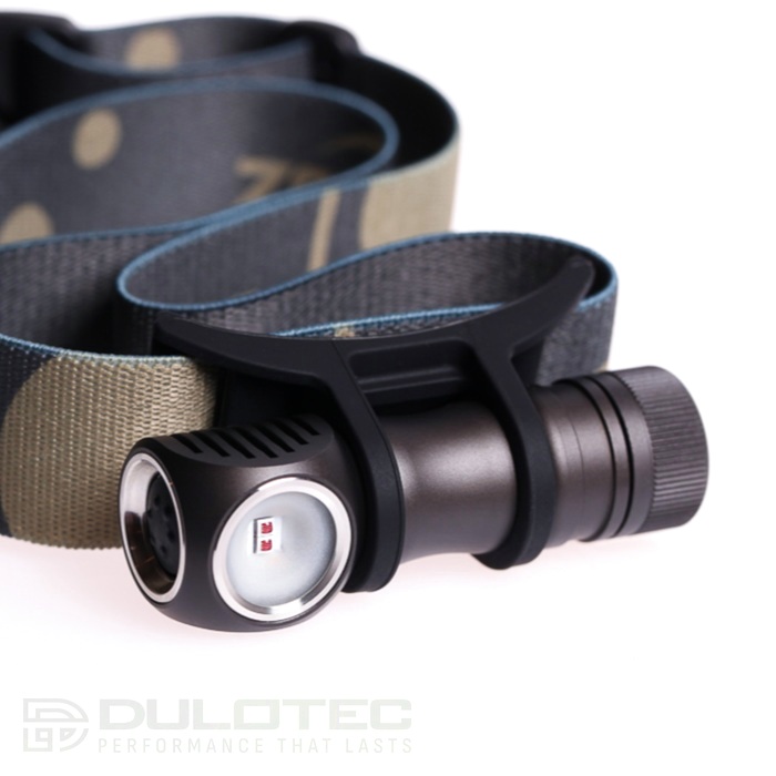 Lanternă frontală ZebraLight H504d roșie, lumină roșie cu fascicul larg, baterii AA » Lanternaputernica.RO