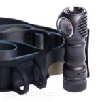 Lanternă frontală ZebraLight H504d roșie, lumină roșie cu fascicul larg, baterii AA » Lanternaputernica.RO
