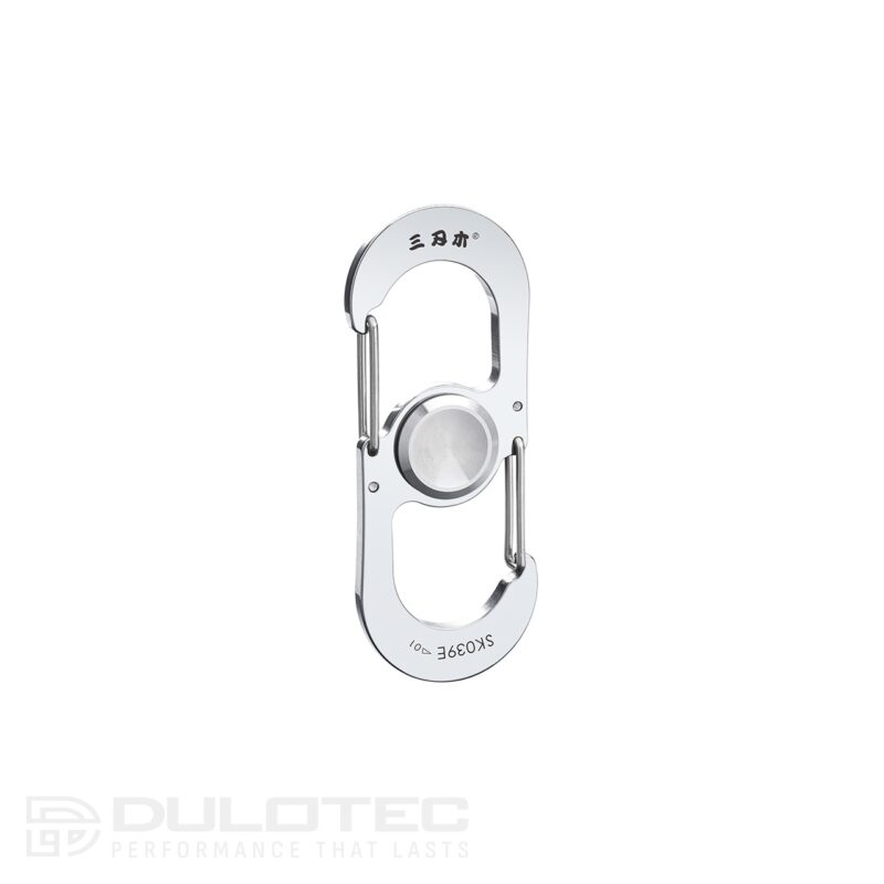 SK039E Inel pentru chei cu carabină din oțel inoxidabil » Lanternaputernica.RO