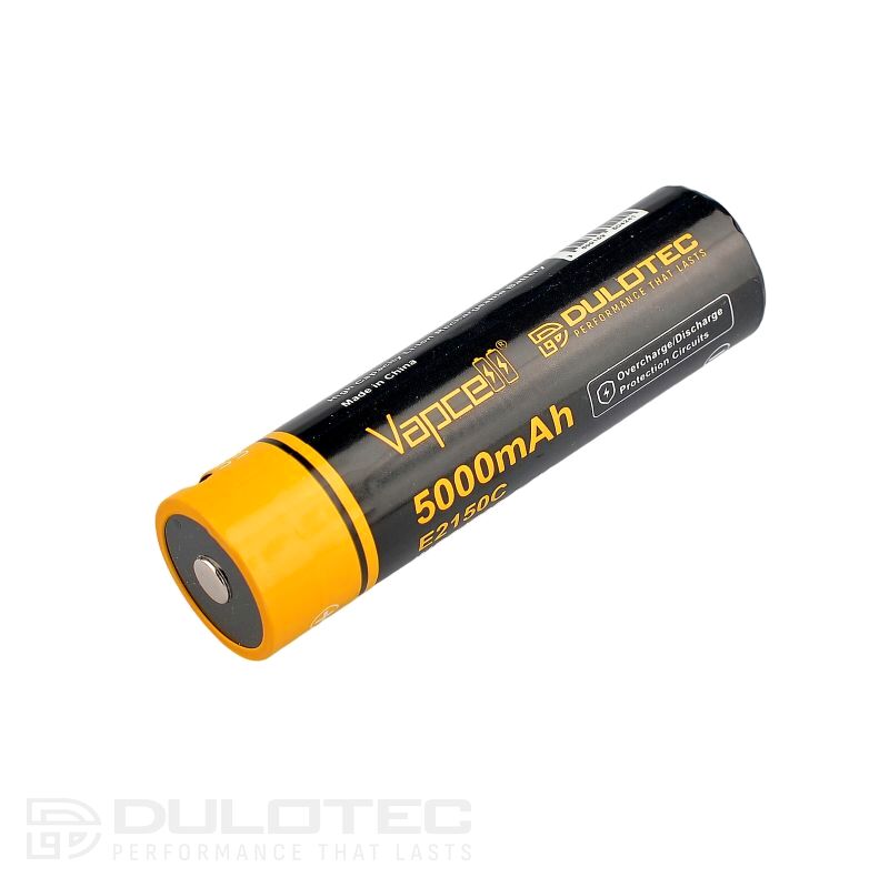 Baterie Vapcell Dulotec 21700 5000 mAh 10 A – E2150C cu protecție și încărcare USB-C » Lanternaputernica.RO