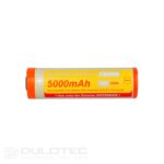Baterie Vapcell Dulotec 21700 5000 mAh 10 A – F2150M cu borne pe o singură parte, pentru lanterna Dulotec Defender » Lanternaputernica.RO