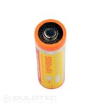 Baterie Vapcell Dulotec 21700 5000 mAh 10 A – F2150M cu borne pe o singură parte, pentru lanterna Dulotec Defender » Lanternaputernica.RO