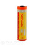 Baterie Vapcell Dulotec 21700 5000 mAh 10 A – F2150M cu borne pe o singură parte, pentru lanterna Dulotec Defender » Lanternaputernica.RO