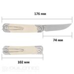 Cuțit pliant SRM 131M-GT Enso – mâner din G10 și oțel 14C28N » Lanternaputernica.RO