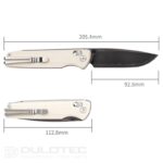 Cuțit pliant SRM 258L-GT2 Terrier – mâner din G10 și lamă din oțel laminat 140Cr » Lanternaputernica.RO