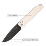 Cuțit pliant SRM 258L-GT2 Terrier – mâner din G10 și lamă din oțel laminat 140Cr » Lanternaputernica.RO