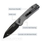 Cuțit pliant SRM 7229-AK Scout – mâner din aliaj de aluminiu și oțel 14C28N » Lanternaputernica.RO