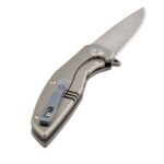 Cuțit pliant Dulotec Karma Damascus cu mâner din titan » Lanternaputernica.RO