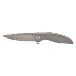 Cuțit pliant Dulotec Karma Damascus cu mâner din titan » Lanternaputernica.RO