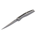 Cuțit pliant Dulotec Karma Damascus cu mâner din titan » Lanternaputernica.RO