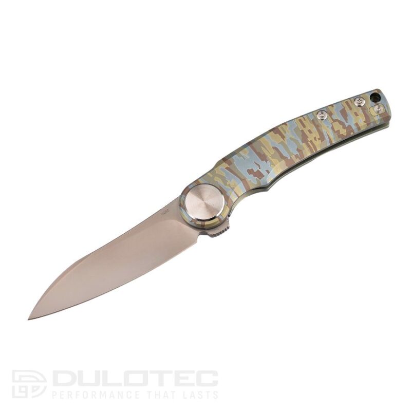 Cuțit pliabil Dulotec K902 cu mâner din titan – Camuflaj » Lanternaputernica.RO