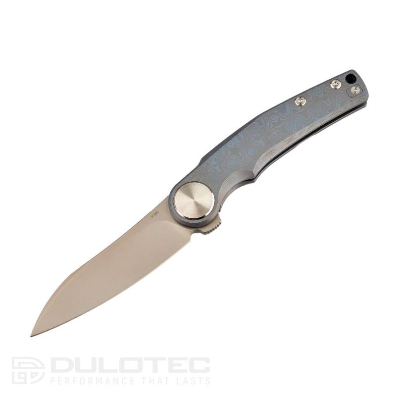 Cuțit pliant Dulotec K902 cu mâner din titan – albastru » Lanternaputernica.RO