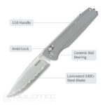 Cuțit pliant SRM 258L-GK2 Terrier – G10 și oțel laminat 140Cr » Lanternaputernica.RO