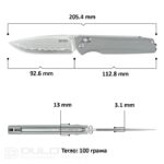 Cuțit pliant SRM 258L-GK2 Terrier – G10 și oțel laminat 140Cr » Lanternaputernica.RO