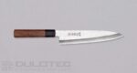 Cuțit de bucătărie japonez Gyuto din oțel ZDP-189, finisaj argintiu Tsuchime, 210 mm » Lanternaputernica.RO